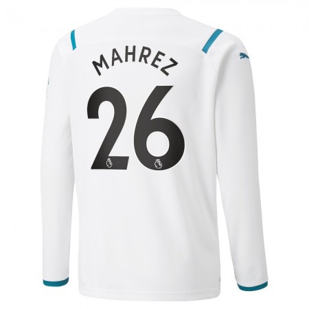 Billiga Fotbollströjor Manchester City Riyad Mahrez 26 Borta tröja 2021/22 Långärmad